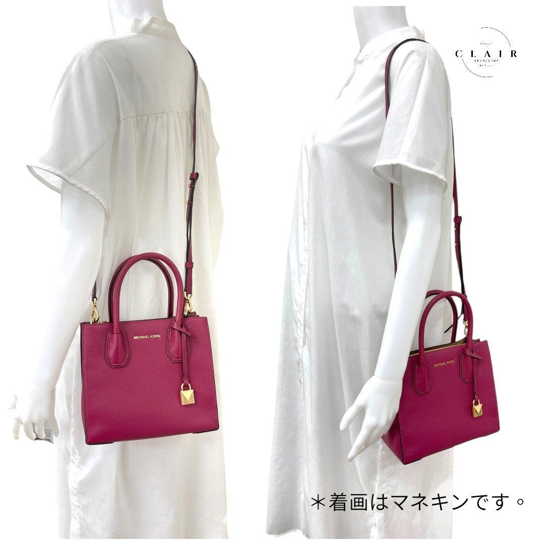 【美品】】マイケルコース 2WAYバッグ ショルダーバッグ ハンドバッグ 斜め掛け ショッキングピンク ピンク