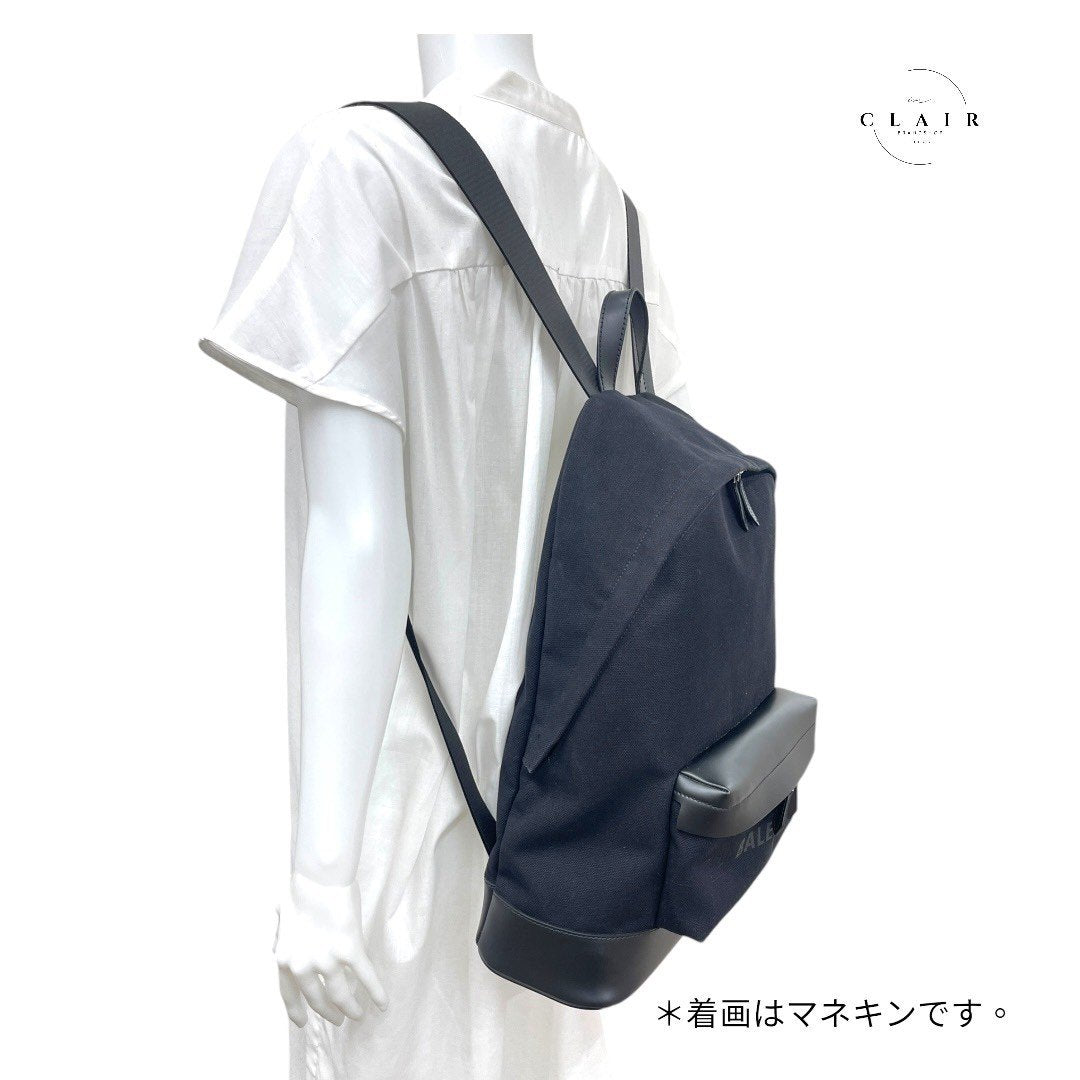 【美品】バレンシアガ バックパック キャンバス リュックサック 黒 ブラック 203907