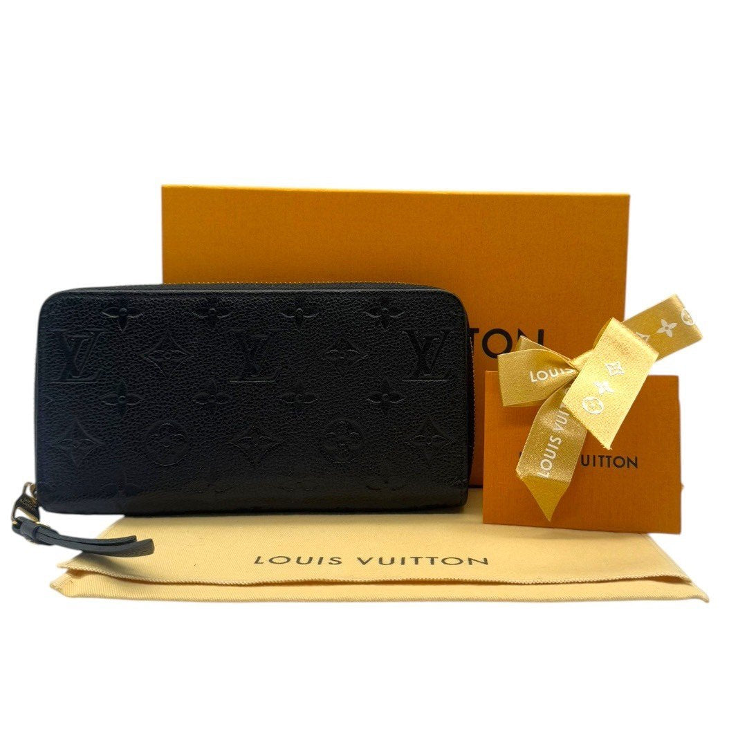 ルイヴィトン 長財布 財布 ラウンドファスナー ジッピー ウォレット モノグラム アンプラント ノワール