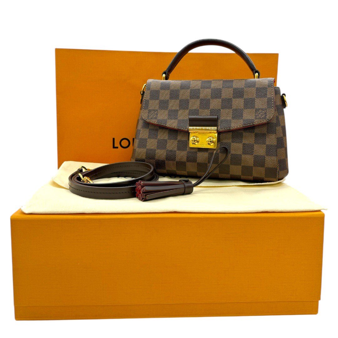 ルイヴィトン ダミエ クロワゼット PM N53000 2WAYショルダー ハンドバッグ