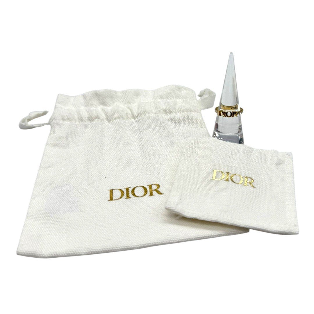 クリスチャンディオール ディオール CD リング M GP ゴールド