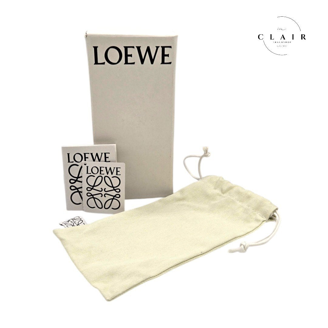 【未使用】ロエベ シープチャーム 羊 ひつじ バッグチャーム ストラップ フェルト×カーフレザー ホワイト 白