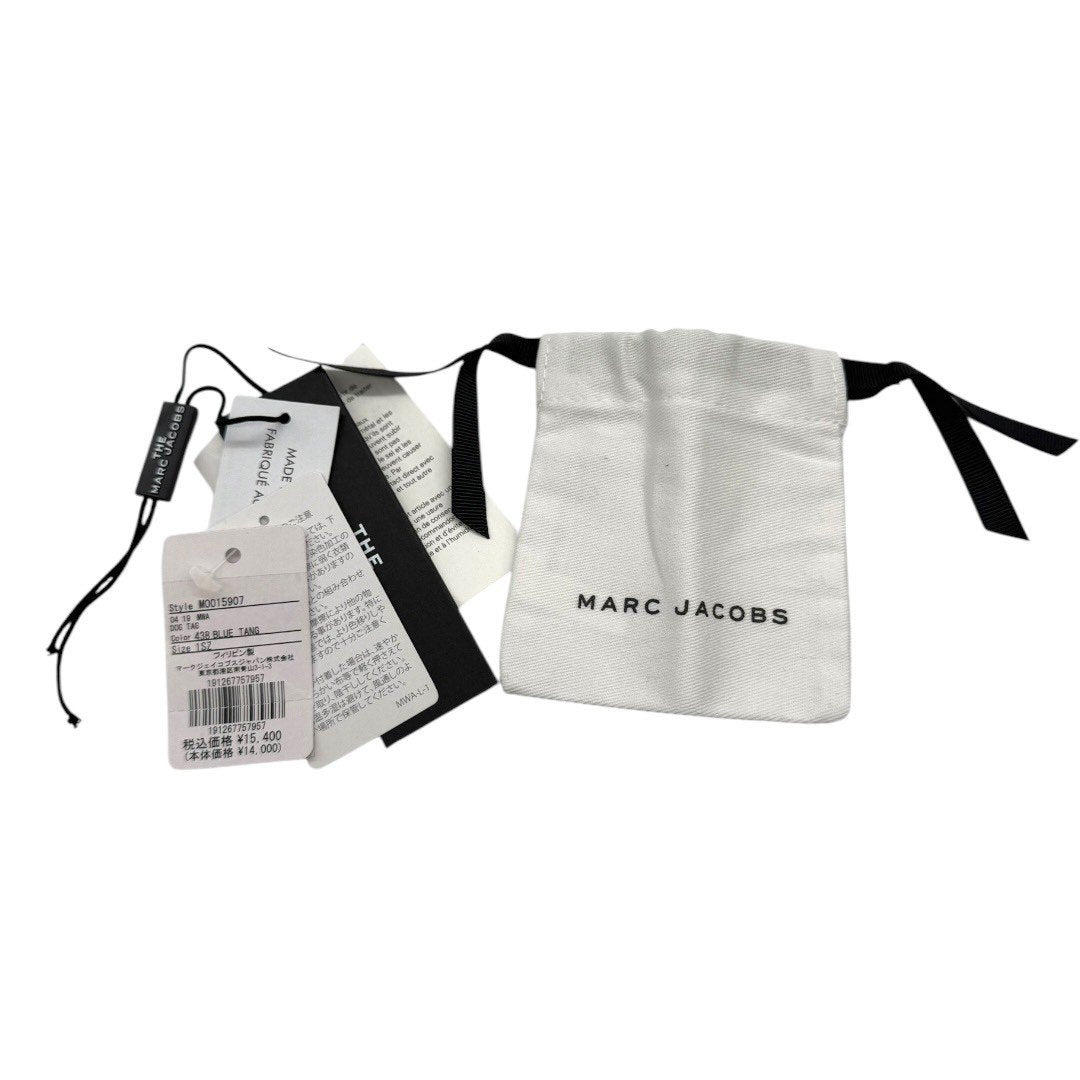 【新古品】マークジェイコブス キーホルダー バックチャーム 青 ブルー メタリック レディース メンズ ユニセックス