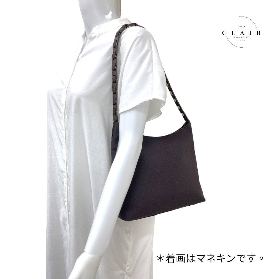 【美品】フェラガモ ワンショルダーバッグ 2WAYバッグ ハンドバッグ 茶 ブラウン