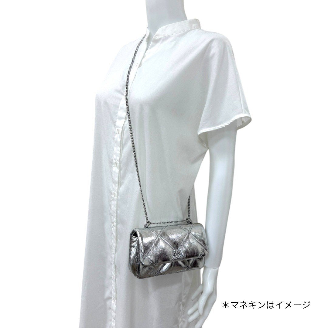 【未使用保管品】トリーバーチ パーティーバッグ チェーンショルダーバッグ バッグ ハンドバッグ レディース シルバー