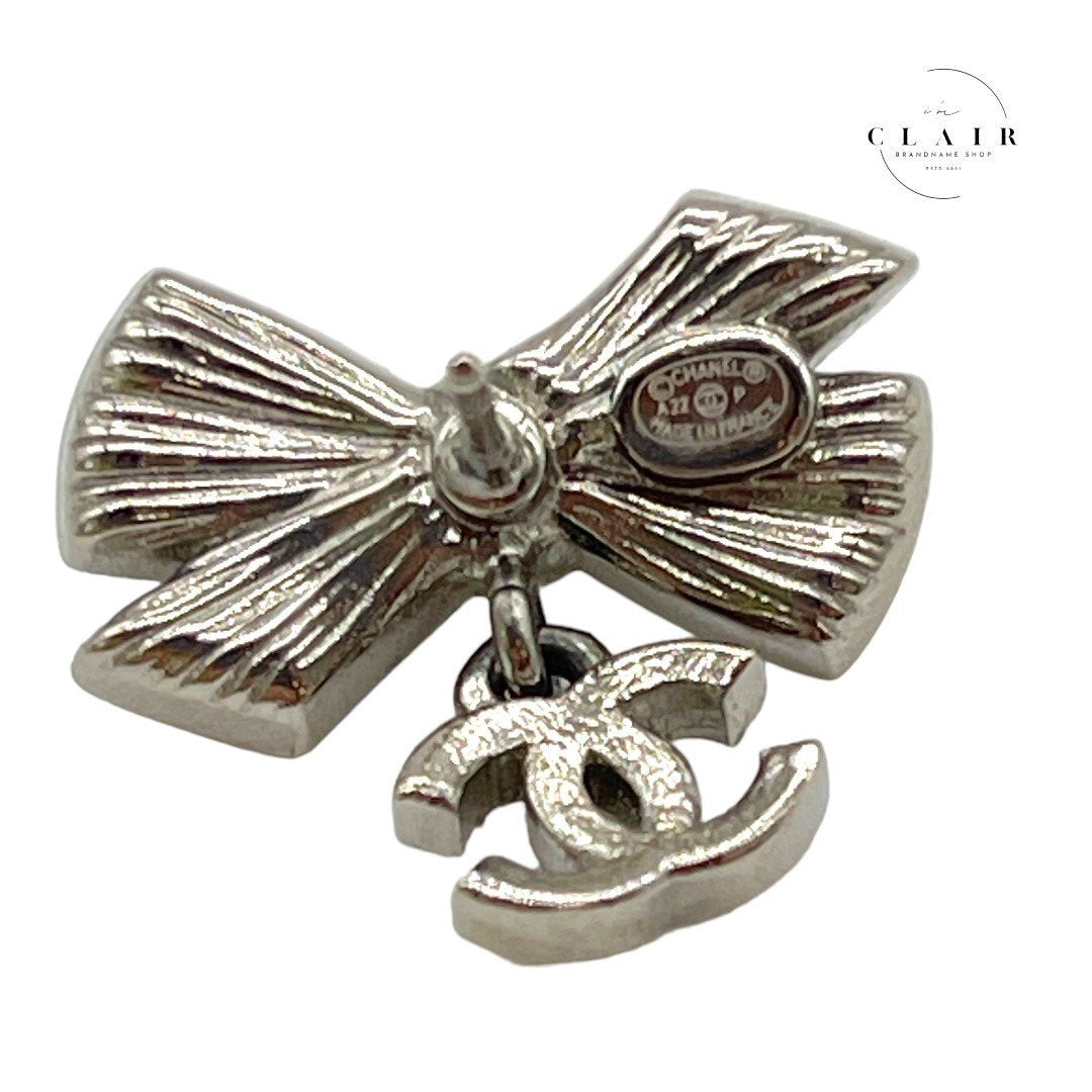 シャネル リボン ココマーク パール ピアス