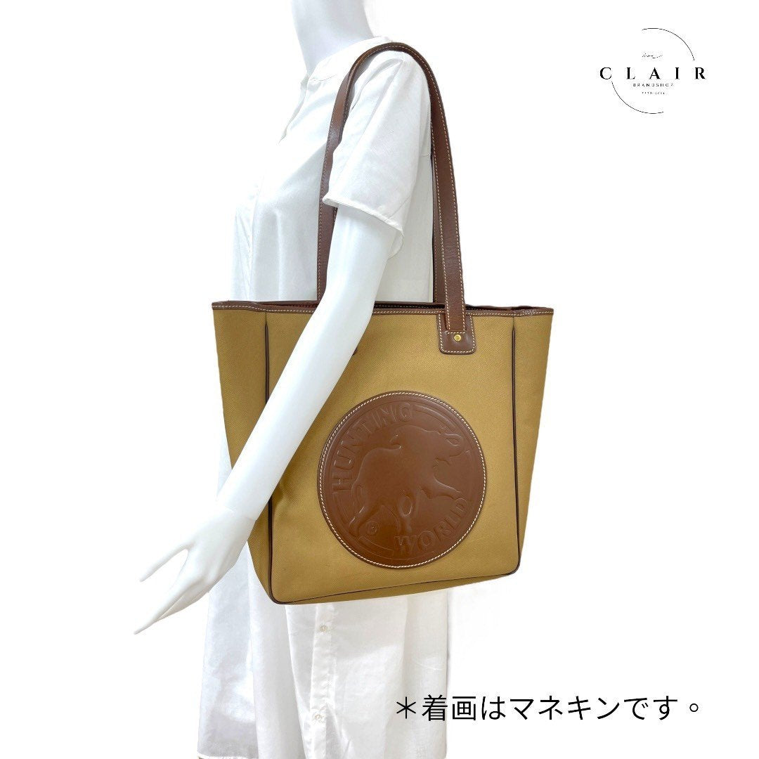 ハンティングワールド バッグ トートバッグ カーキ