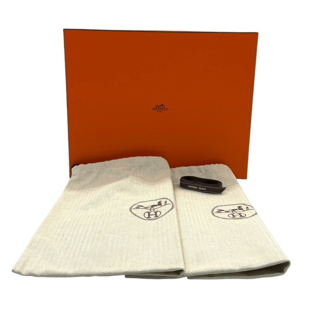 【美品】エルメス ショートブーツ #35.5 BLACK レディース ブーツ