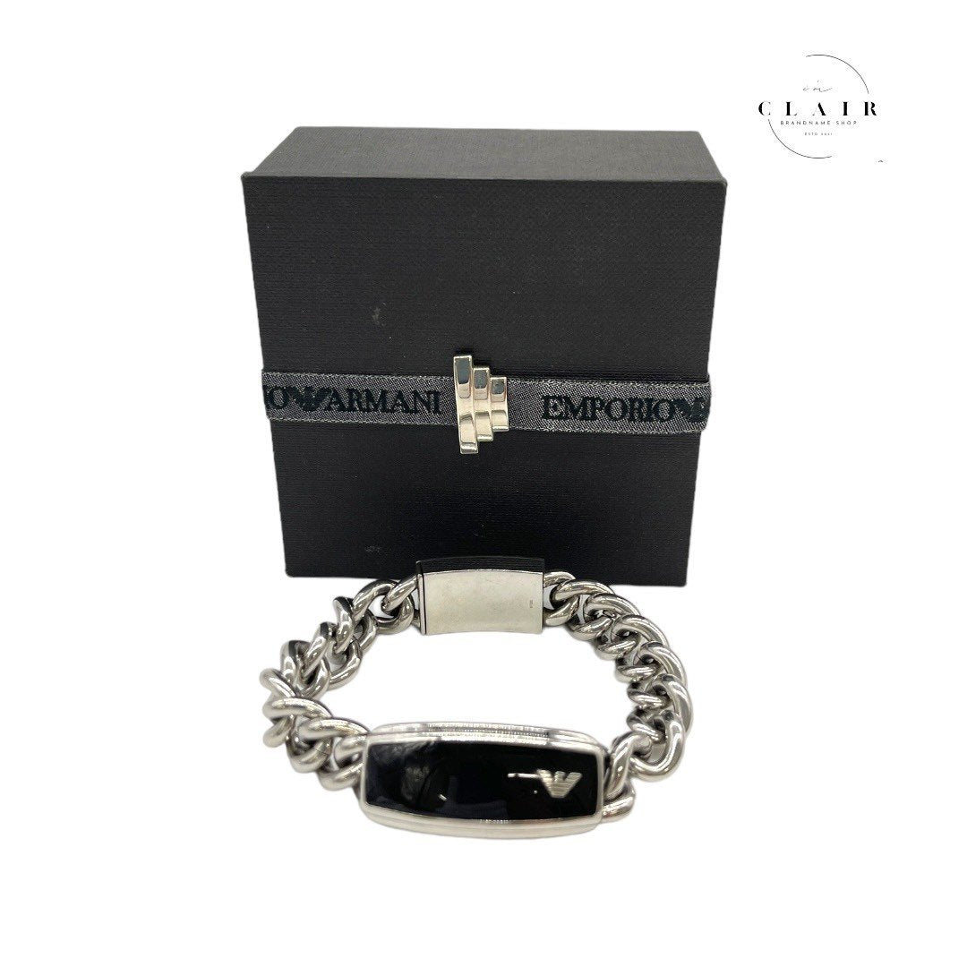 エンポリオアルマーニ ブレスレット シルバーカラー ステンレス製