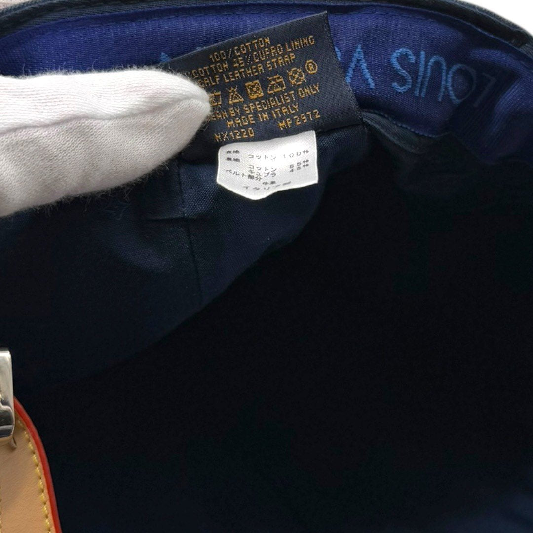 【美品】 ルイヴィトン キャスケット LVファイヤー ロゴ ネイビ ー紺 メンズ レディース ユニセックス