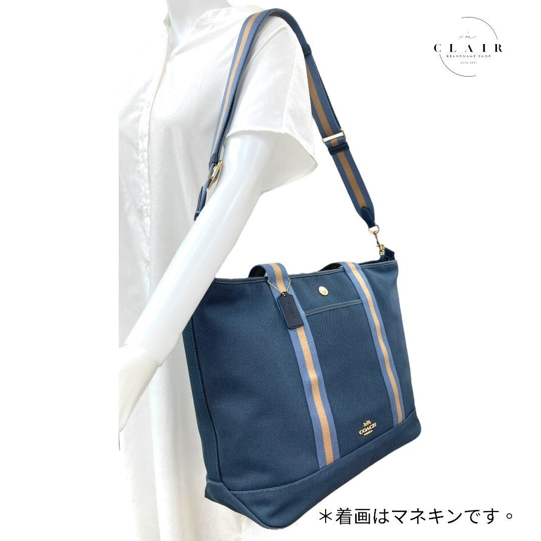 コーチ エリス ウィークエンダー 2way トート バッグ ミッドナイトマルチ CA627