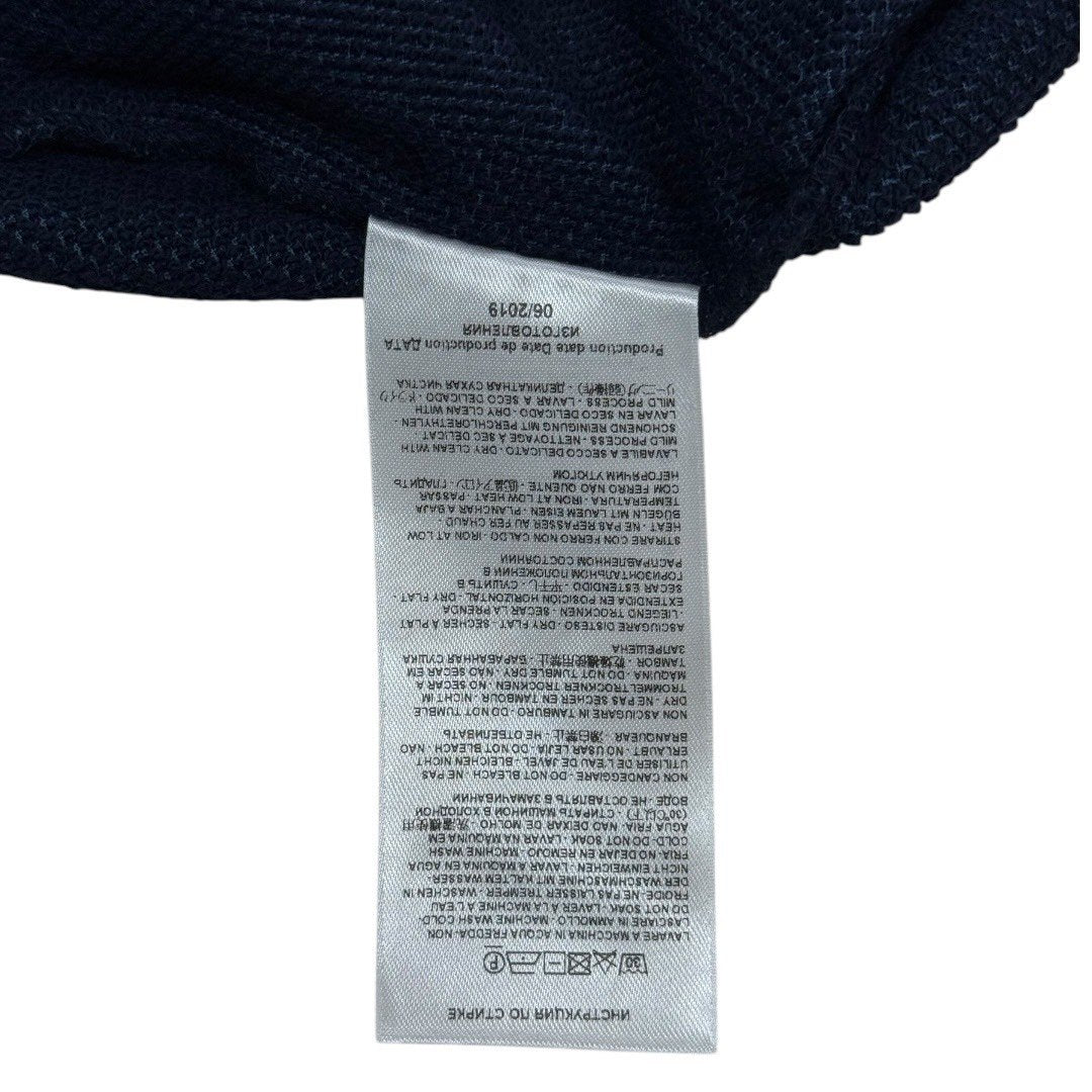 エトロ ペガサス プリント スウェット クルーネック XXL ネイビー ロゴ入り