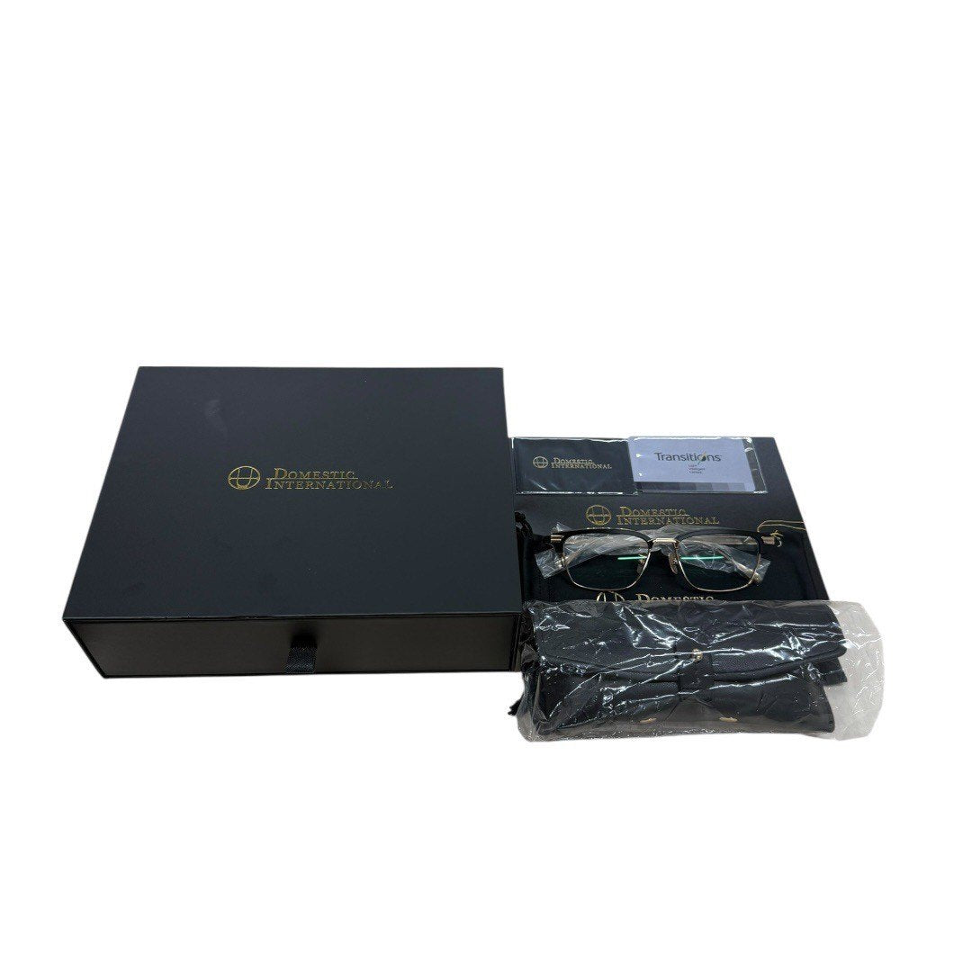 【新品未使用品】ドメスチックインターナショナル サングラス 1002TS メンズ DOMESTICINTERNATIONAL ゴールド