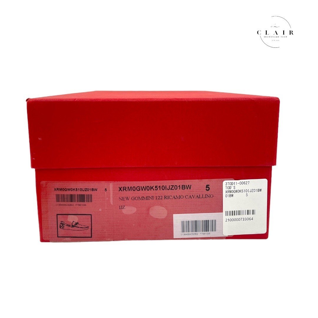 【新品】トッズ レザー ドライビング シューズ UK5 フェラーリコラボ ブルー 青