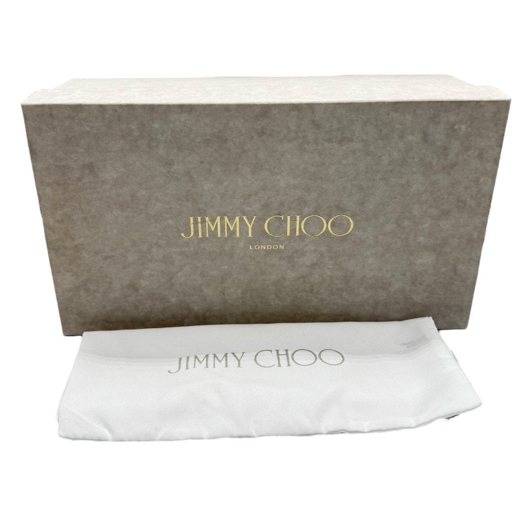 【新品未使用】ジミーチュウ フラットシューズ オペラシューズ デニム 22.5cm