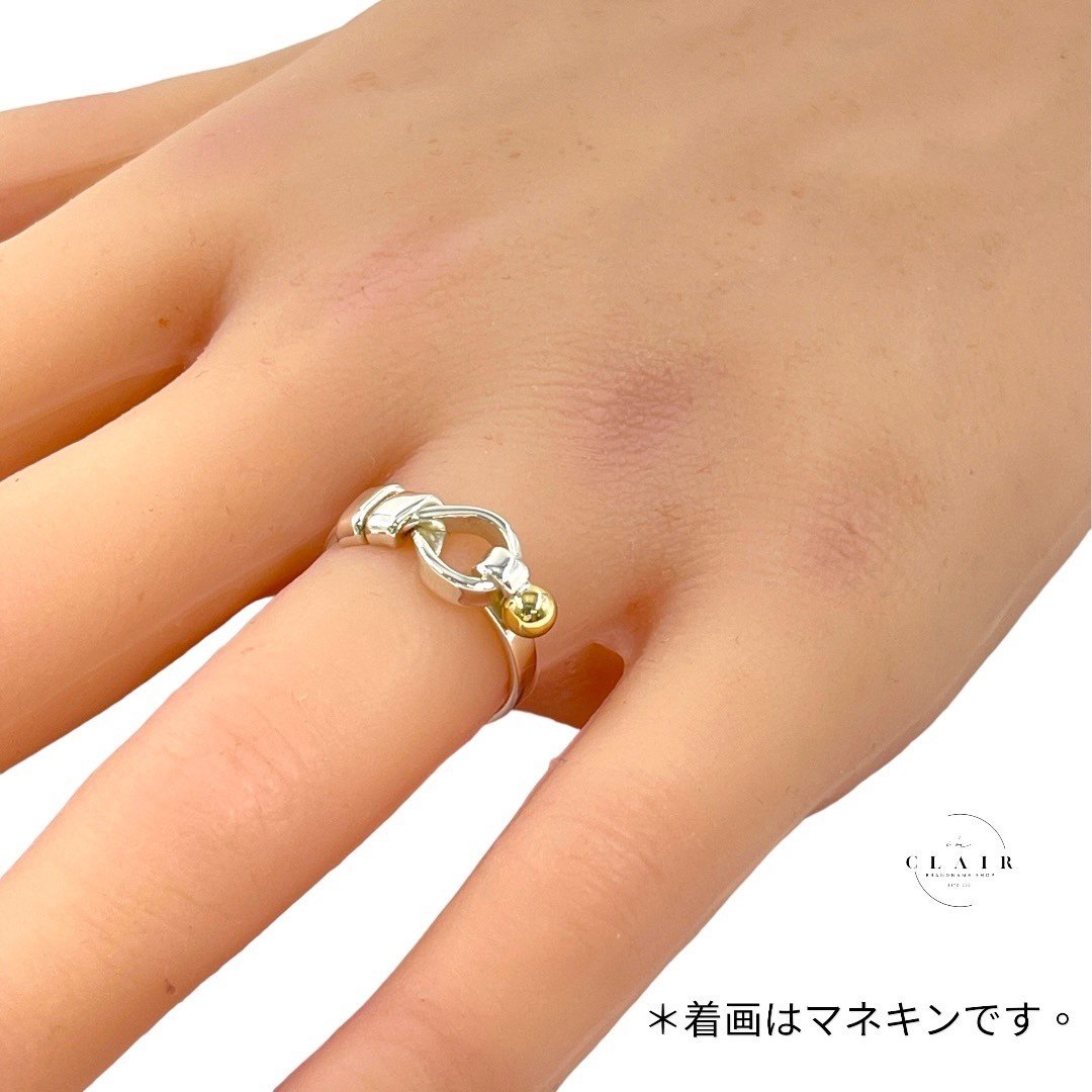 【美品】ティファニー リング 指輪 フックアンドアイ シルバー 925 9号