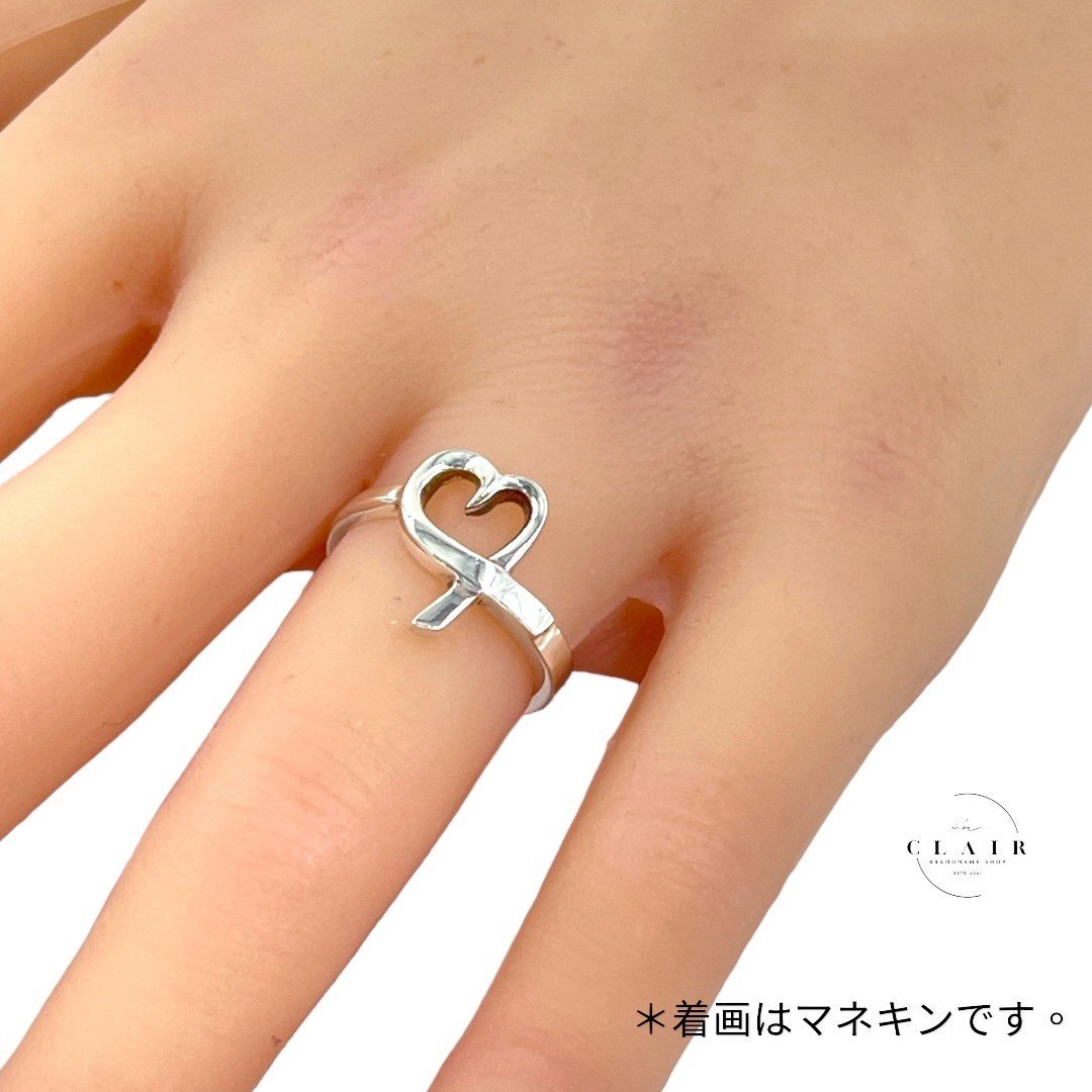 【美品】ティファニー リング パロマピカソ ラビングハート ハート シルバー925 10号 指輪