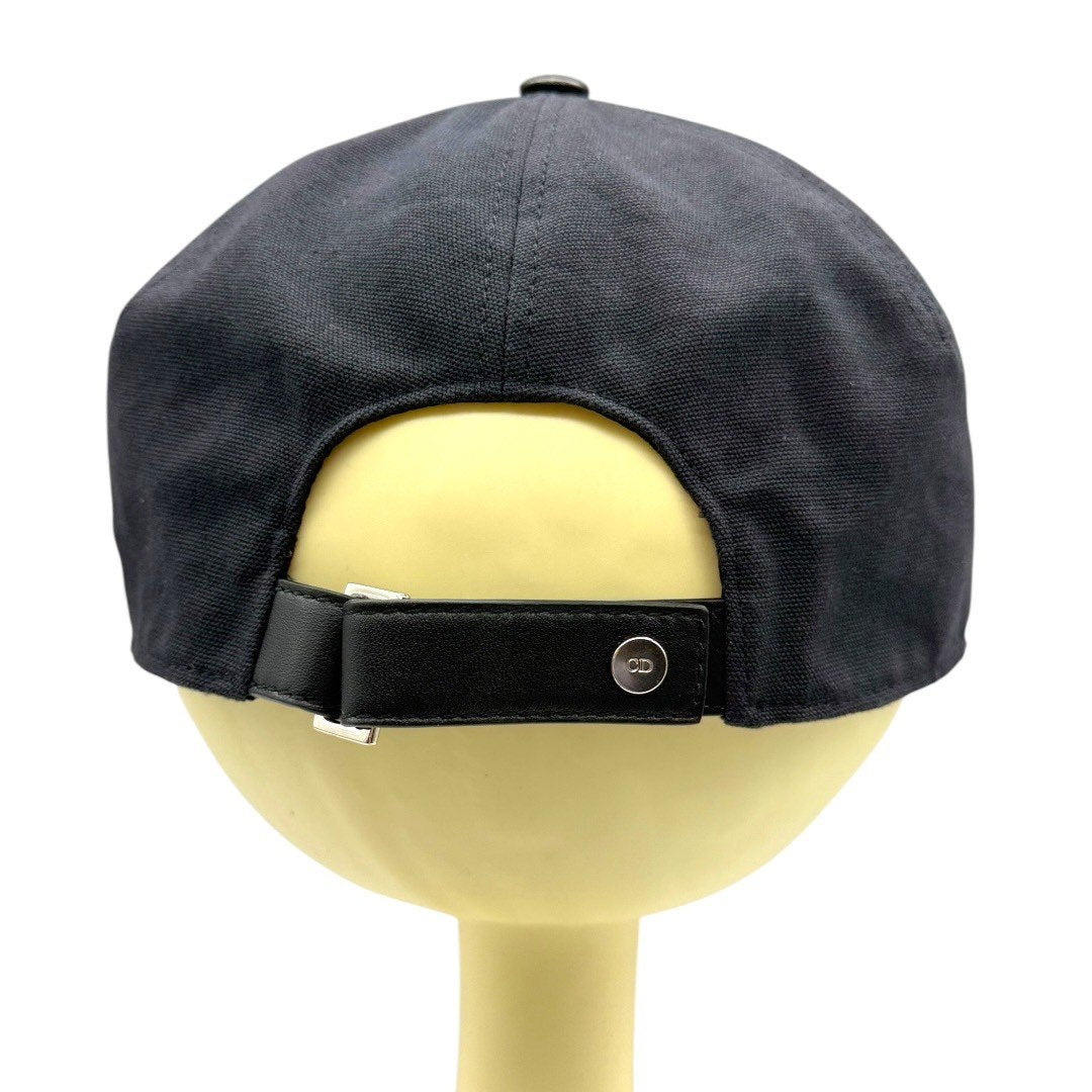 ディオール ショーン ステューシー ロゴキャップ M ブラック