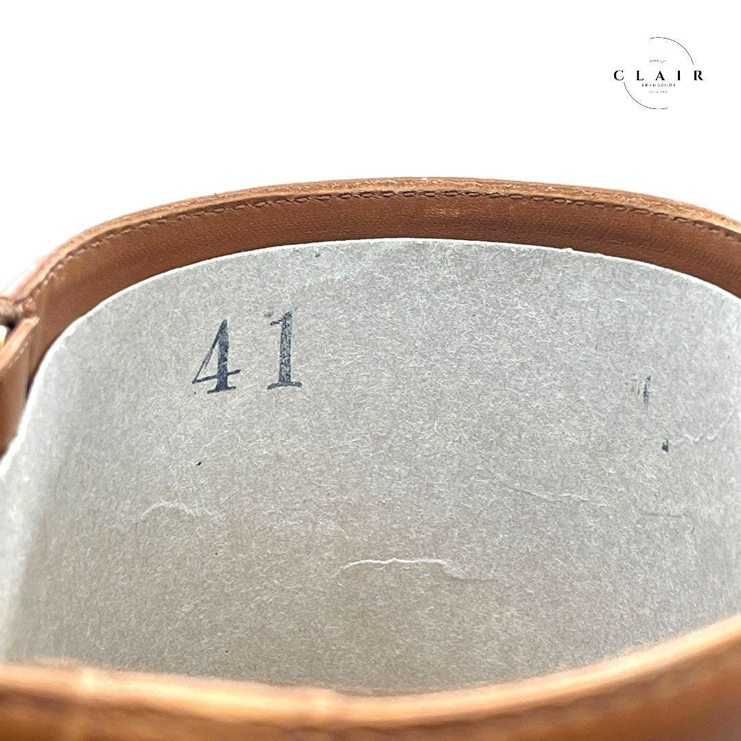 【展示品】トッズ タイムレス Tバックル ロングブーツ ブーツ キャメル 茶系 28cm