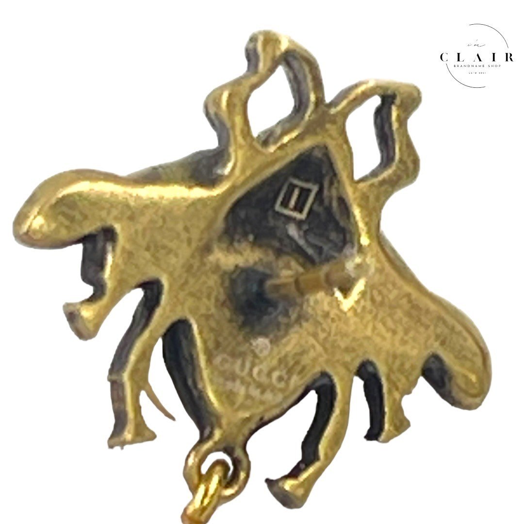 グッチ ドロップパールピアス クリスタル インターロッキングGロゴ