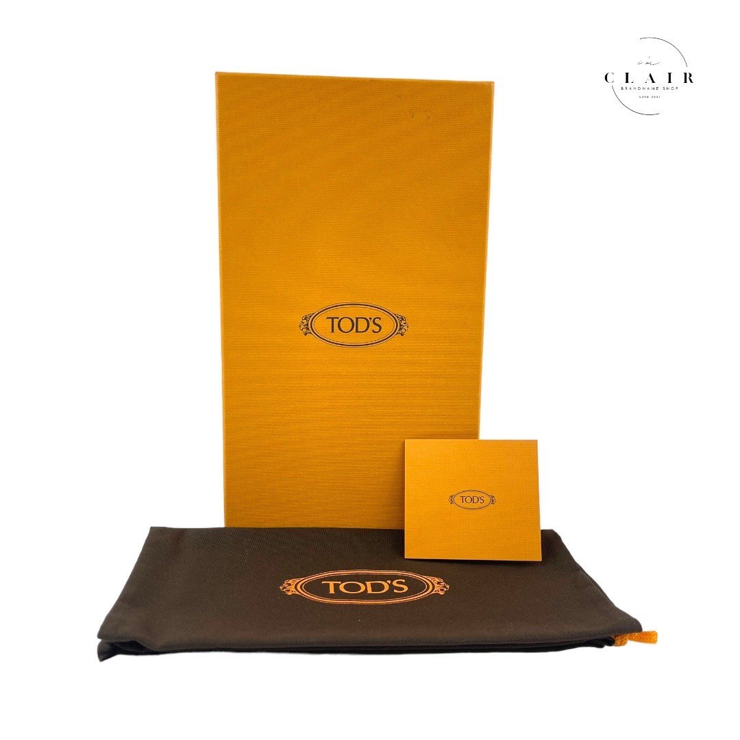 【新古品】トッズ スエード フリンジ レディース ミュール サンダル 26.5cm ピンク