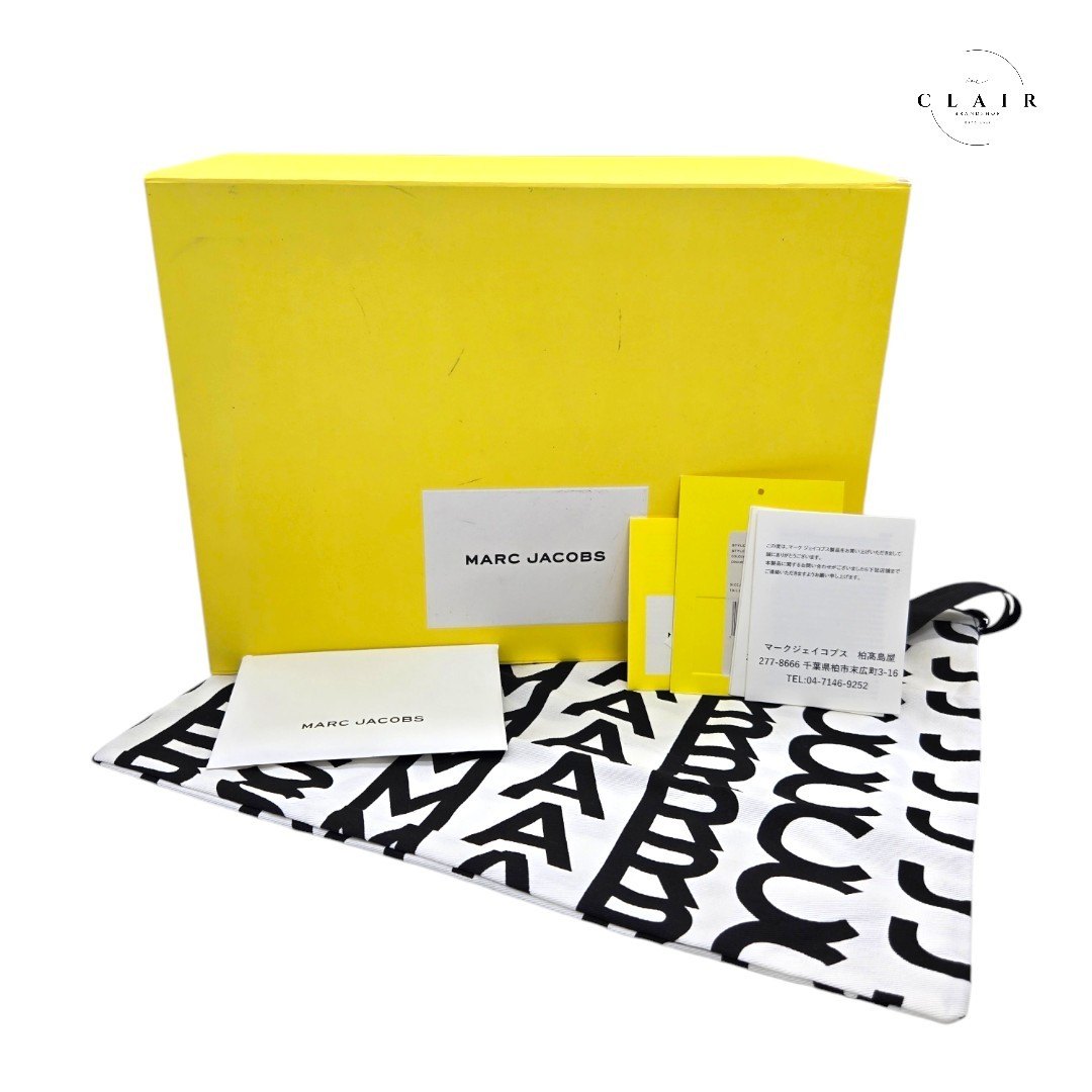 【新品】 マークジェイコブス ザ・トートバッグ レザー アイボリー/ブラック 斜め掛け メッセンジャーバッグ