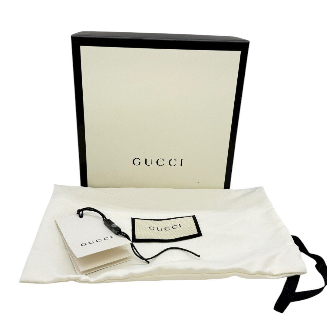 グッチ インターロッキングG ベルト 80/32 レザー ブラック メンズ