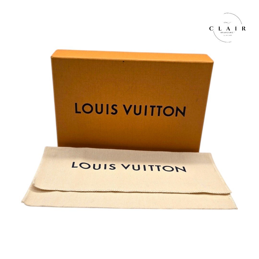 【】ルイヴィトン ポルトフォイユ・ロン 長財布 タイガ 黒 ブラック メンズ レディース ユニセックス