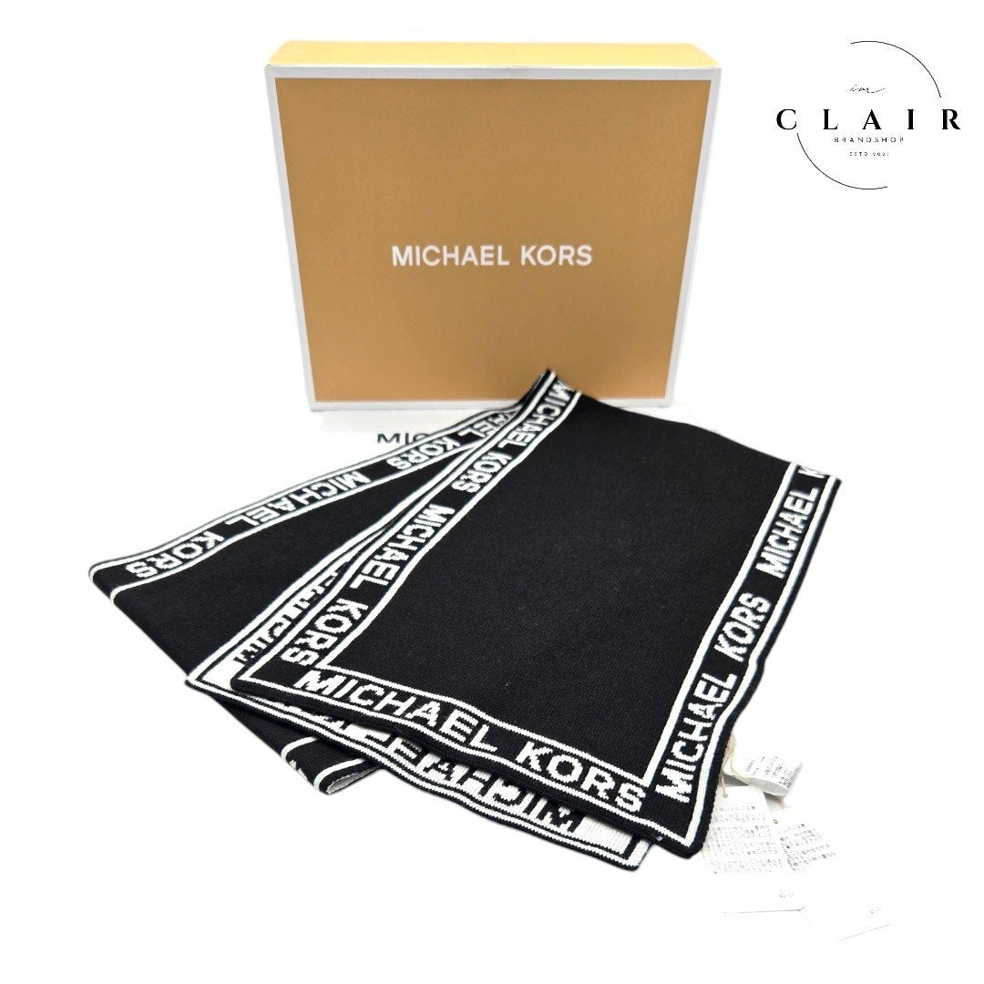 マイケルコース ロゴ マフラー レディース ブラック