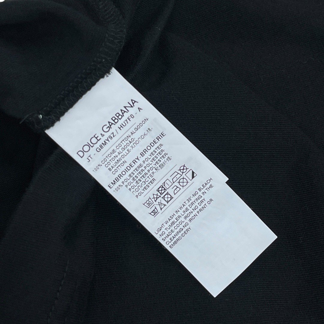 【新品】ドルチェ&ガッバーナ 半袖Tシャ ツ 黒ブラック XL