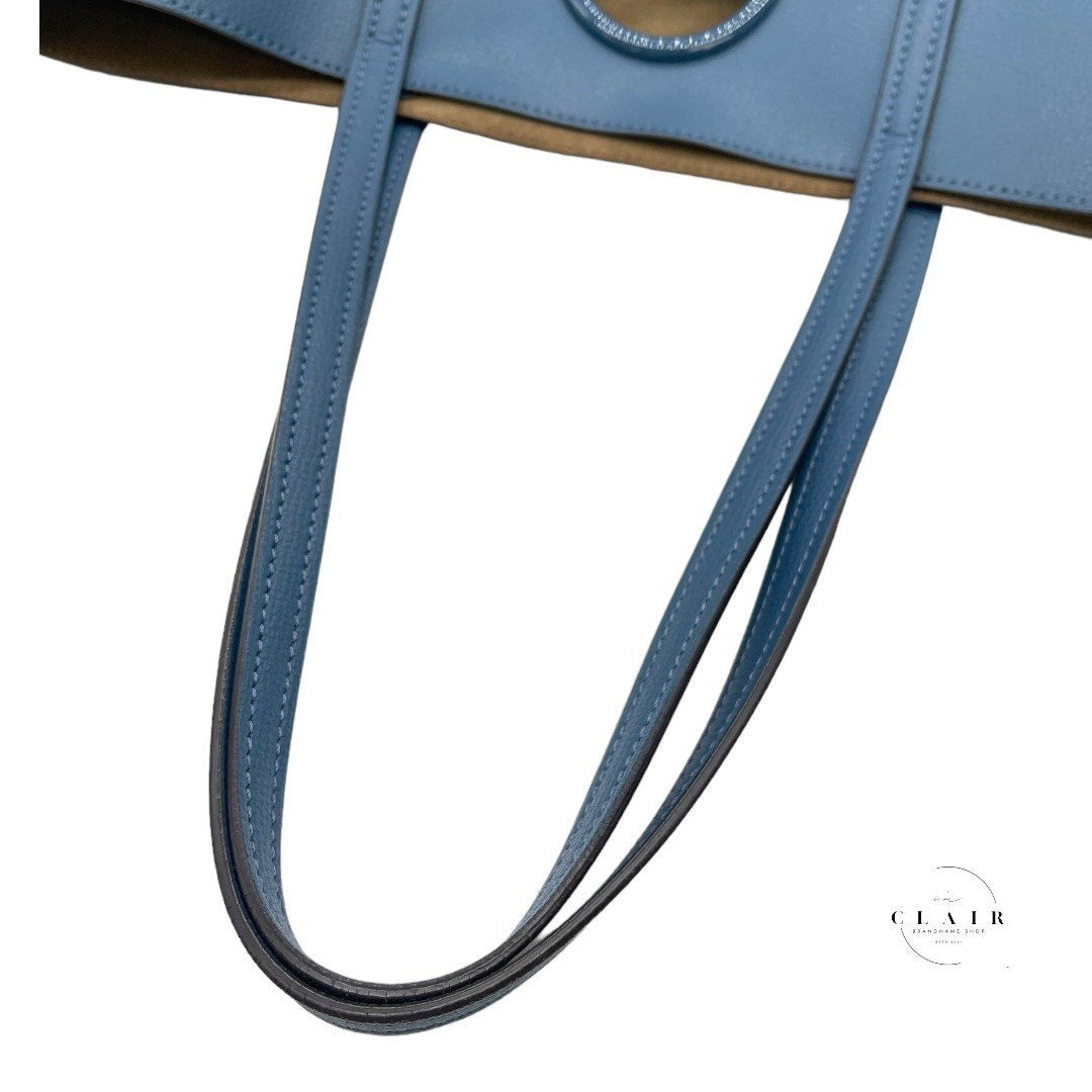 フェンディ ショッピングトートバッグ レザー ブルー 8BH348