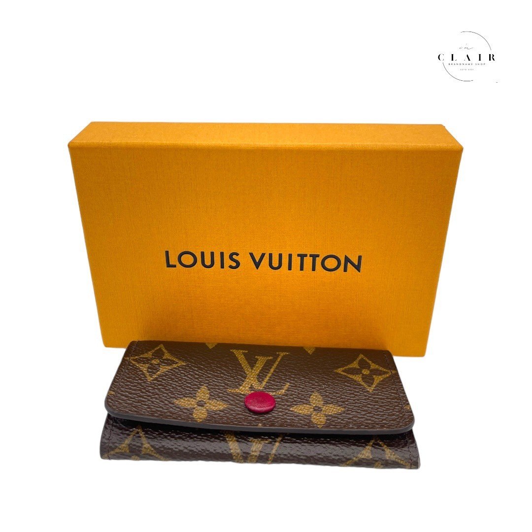 ルイヴィトン LV 4連 キーケース ミュルティクレ4 モノグラム フューシャ ピンク系 ゴールド金具