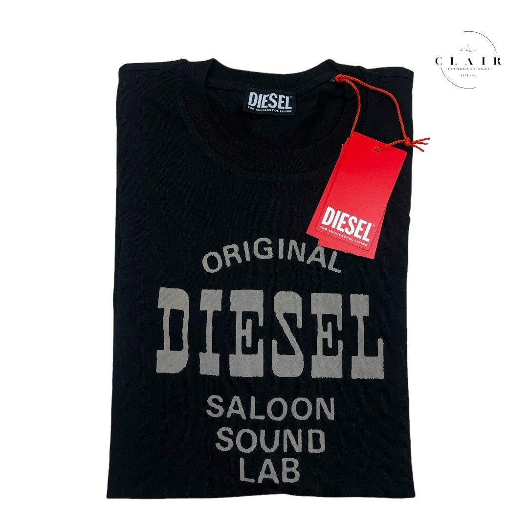 【新品】ディーゼル Tシャツ メンズ レディース ユニセックス L 黒 ブラック