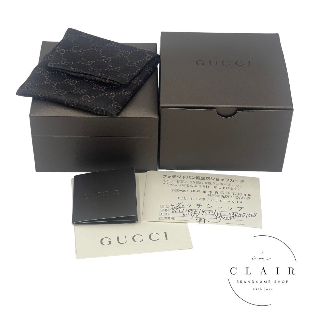 【極美品】グッチ ロゴプレート チェーンネックレス シルバー