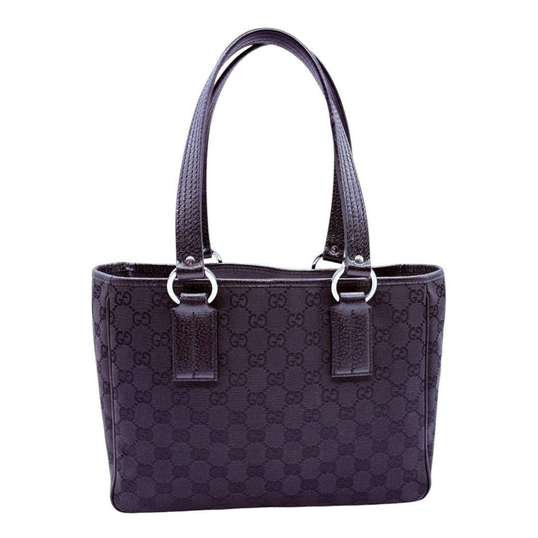 グッチ GGキャンバス トートバッグ ショルダーバッグ ブラック 113019 レディース