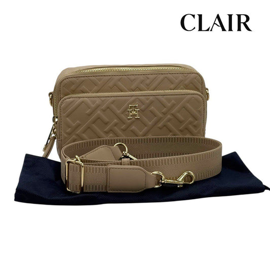 トミー ヒルフィガー ショルダーバッグ 斜め掛け アイコニック モノグラムカメラバッグ