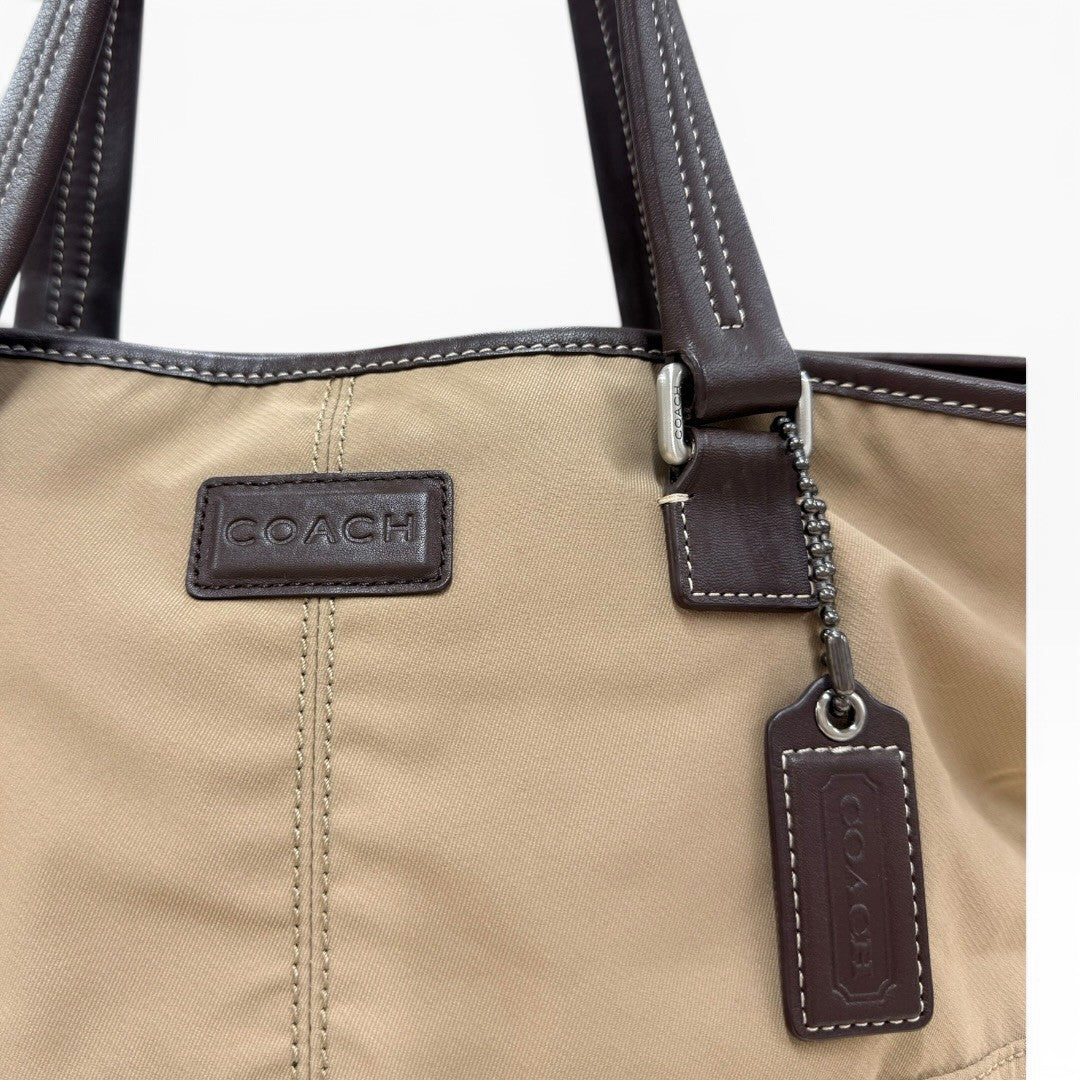 コーチ バッグ レディース 2WAY ショルダーバッグ ベージュ 茶