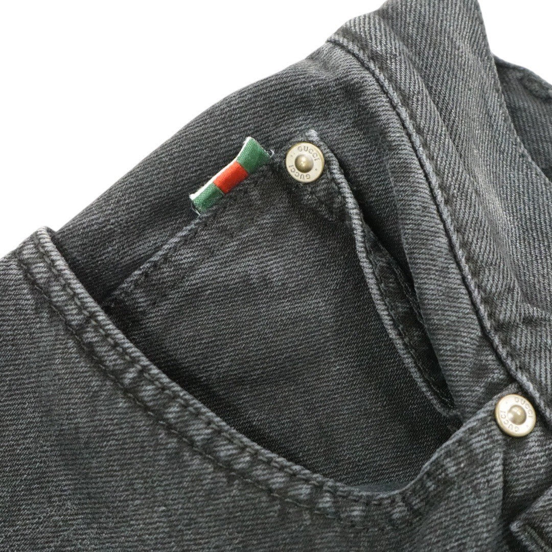 グッチ ジーンズ デニム ブラック サイズ46