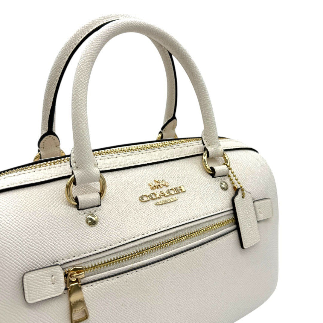 コーチ ハンドバッグ２WAYバッグ ショルダーバッグ レザー ホワイト レディース