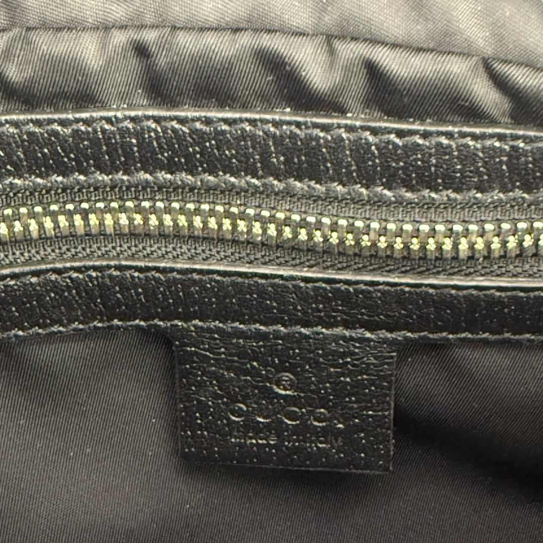 グッチ オブザグリッドバッグ キャンパス×レザー ベルトバッグ 631341 ブラック