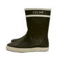 【美品】 セリーヌ レインブーツ 長靴 雨具 雨靴 傘 カーキ 23cm レディース