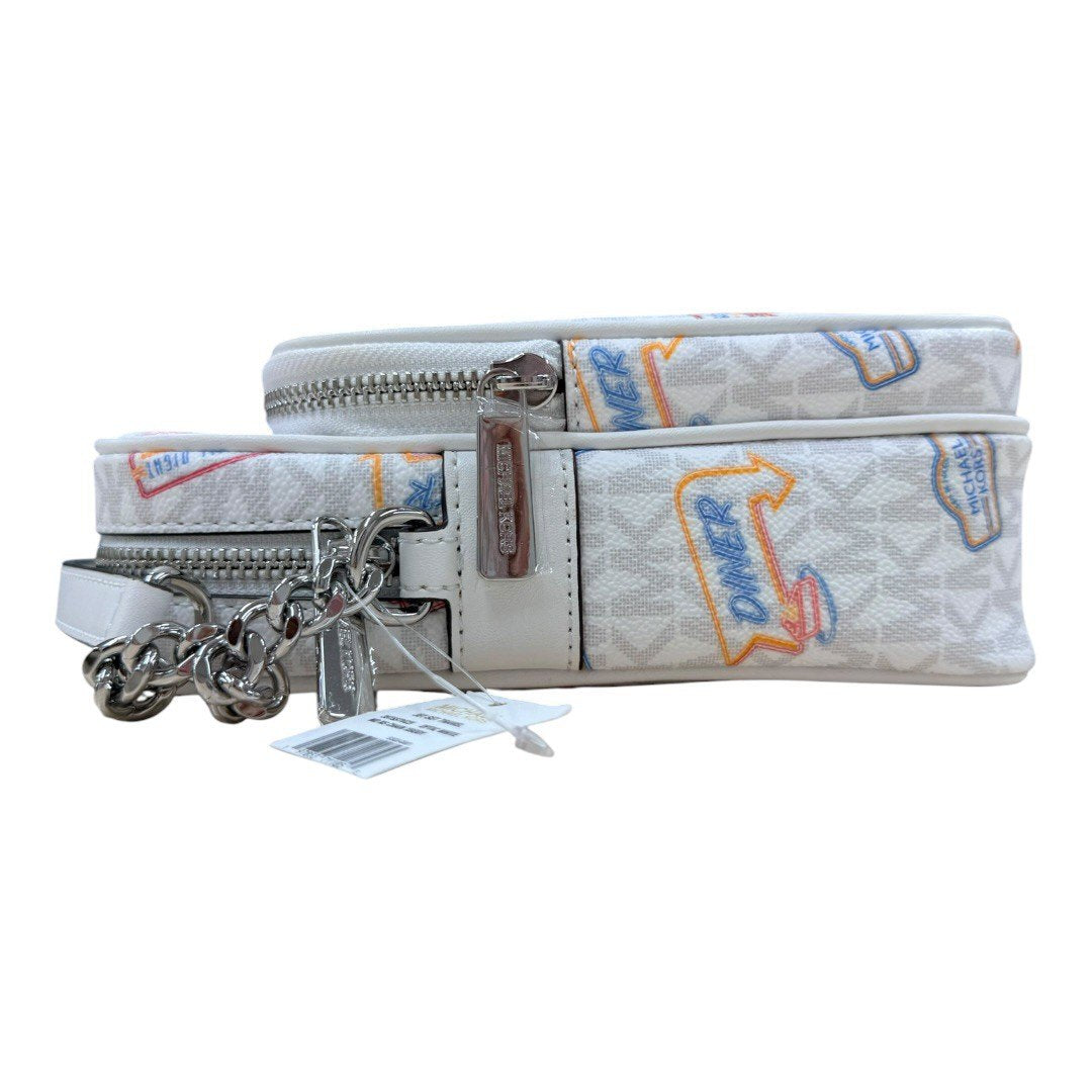 【新品】 マイケルコース  ショルダーバッグ ホワイト×マルチ レディース