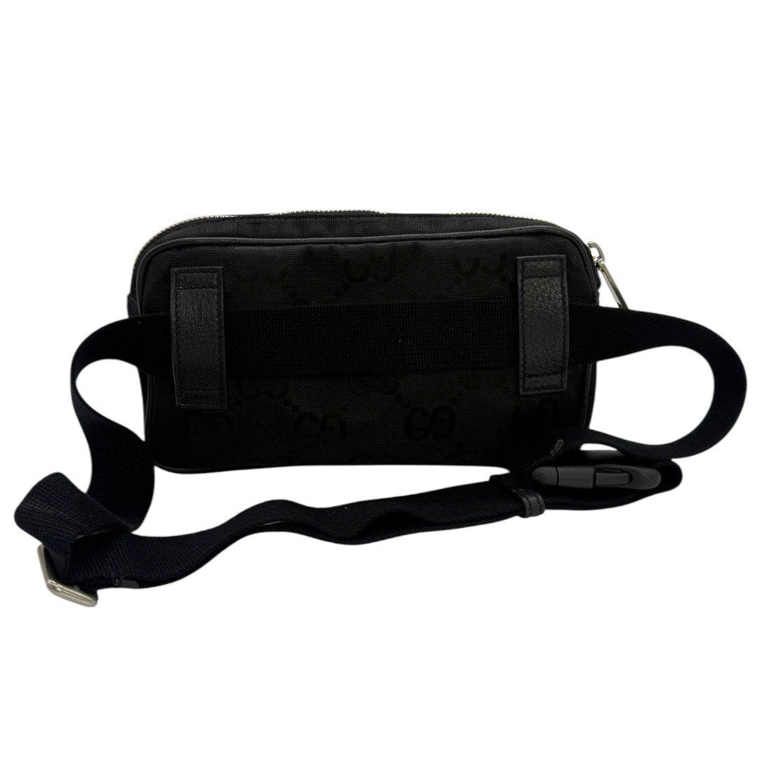 グッチ オブザグリッドバッグ キャンパス×レザー ベルトバッグ 631341 ブラック