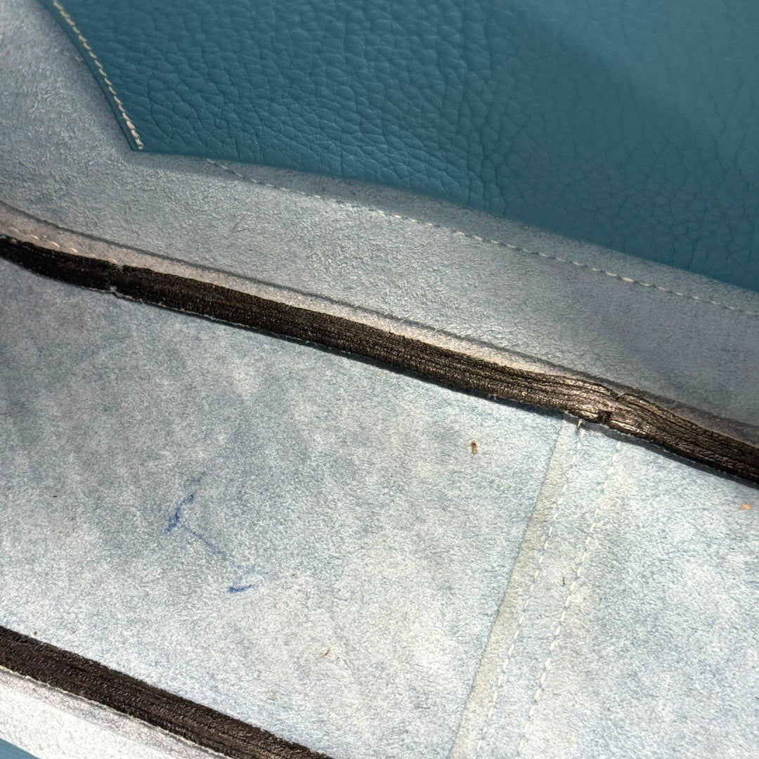 エルメス トリム31 ブルージーン シルバー金具