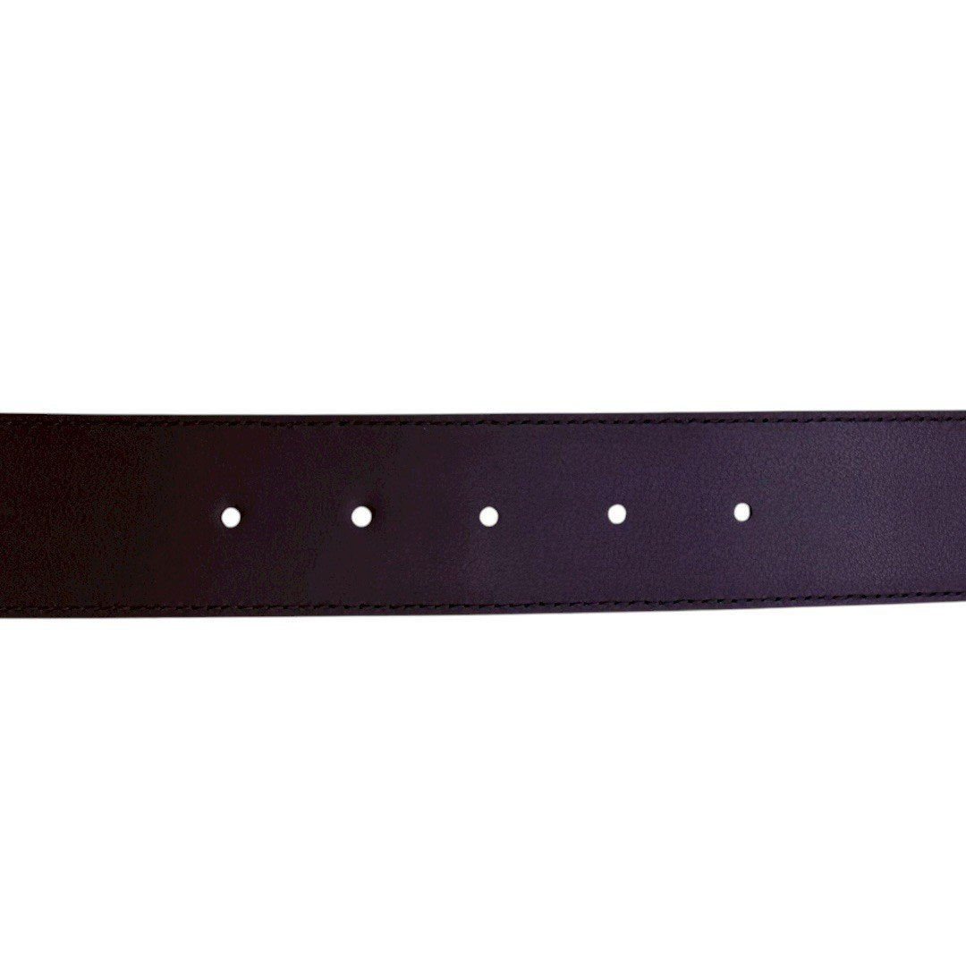 グッチ インターロッキングG ベルト 80/32 レザー ブラック メンズ