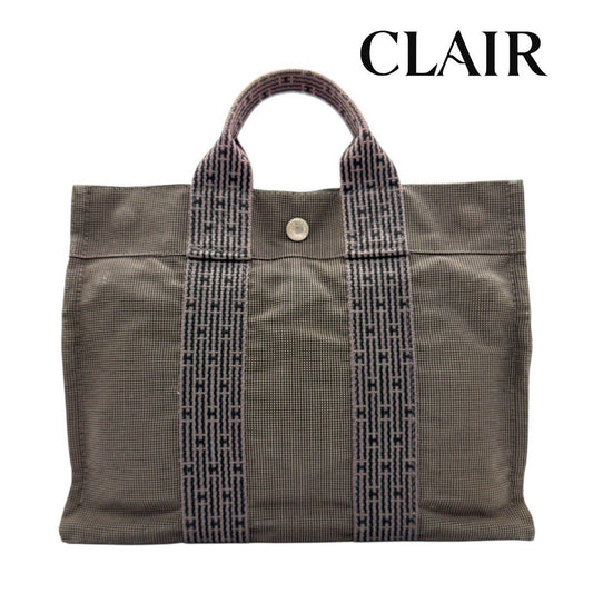 エルメス エールライントート PM トートバッグ キャンバス グレー レディース メンズ ユニセックス