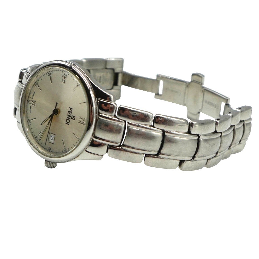 フェンディ メンズクォーツ時計 210G Silver文字盤 メンズ ステンレススチール フェンディ時計