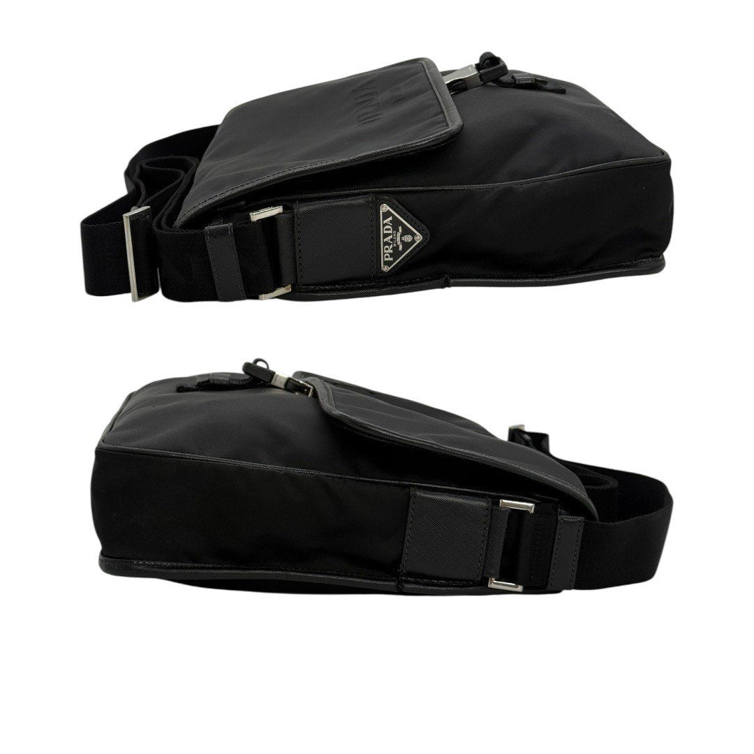 プラダ ショルダーバッグ バッグ ナイロン 黒 ブラック レディース メンズ