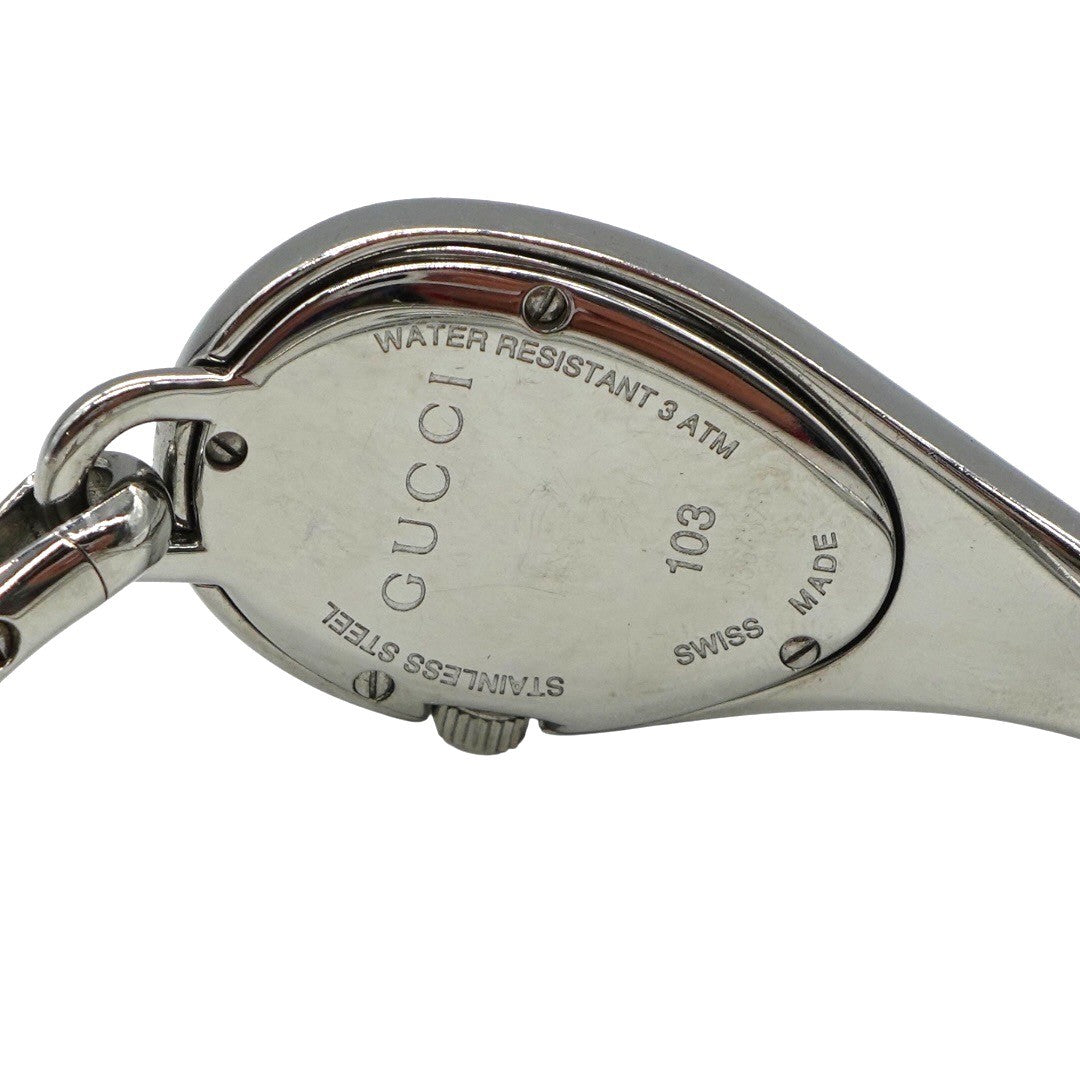 グッチ 時計 103 10364326  SS クォーツ 黒文字 グッチ腕時計