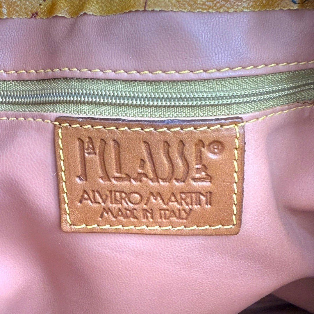 プリマクラッセ バッグ ショルダーバッグ 斜め掛け 地図柄 レザー レディース